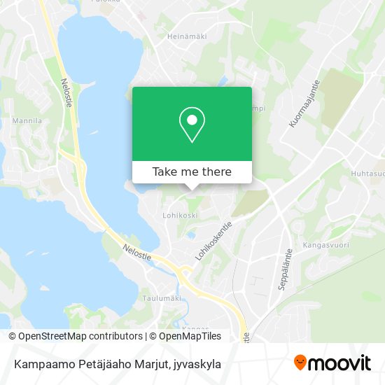 Kampaamo Petäjäaho Marjut map