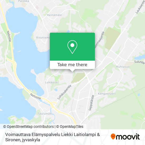 Voimauttava Elämyspalvelu Liekki Laitiolampi & Sironen map