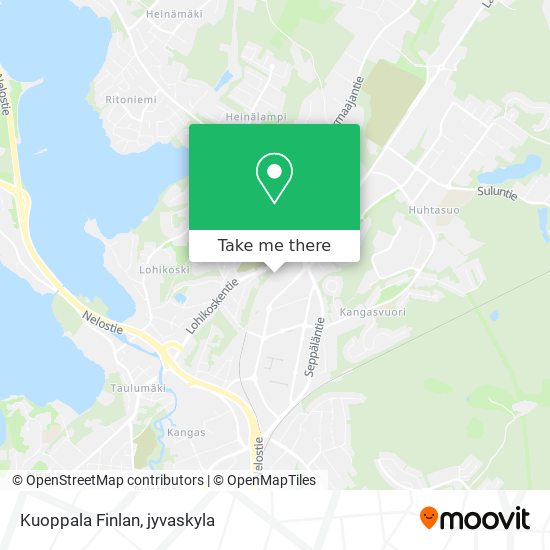 Kuoppala Finlan map