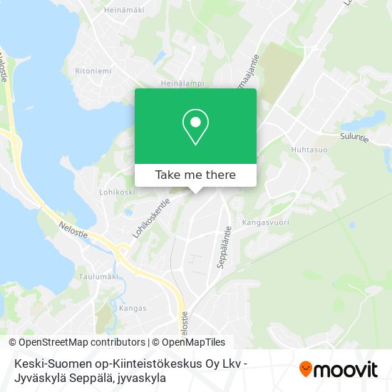 Keski-Suomen op-Kiinteistökeskus Oy Lkv - Jyväskylä Seppälä map