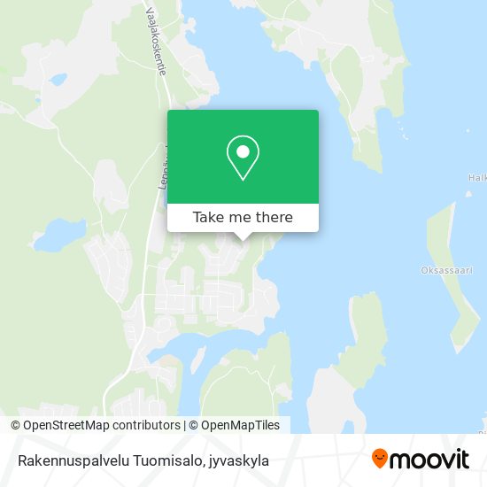 Rakennuspalvelu Tuomisalo map
