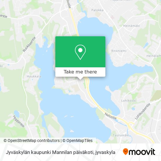 Jyväskylän kaupunki Mannilan päiväkoti map