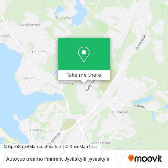 Autovuokraamo Finnrent Jyväskylä map