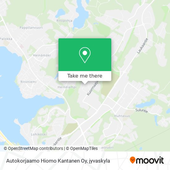 Autokorjaamo Hiomo Kantanen Oy map