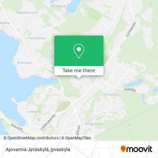 Ajovarma Jyväskylä map