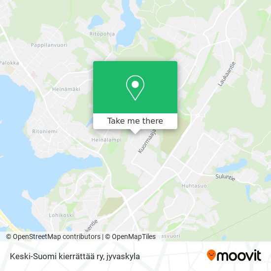 Keski-Suomi kierrättää ry map
