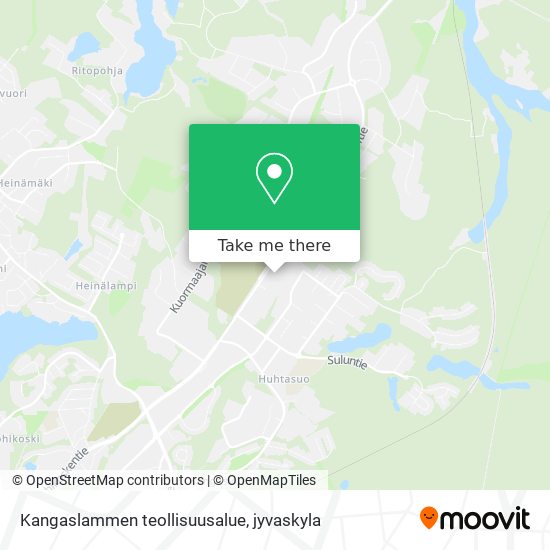 Kangaslammen teollisuusalue map