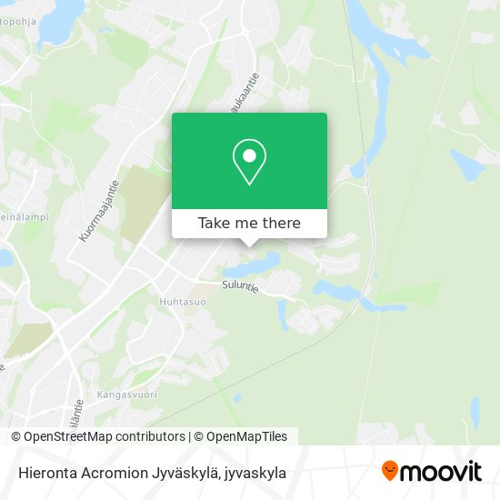 Hieronta Acromion Jyväskylä map