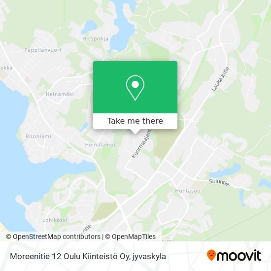 Moreenitie 12 Oulu Kiinteistö Oy map