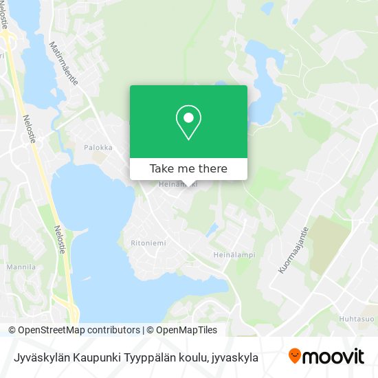 Jyväskylän Kaupunki Tyyppälän koulu map
