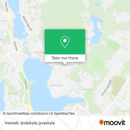 Vesivek Jyväskylä map