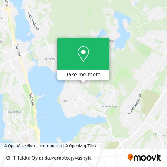 SHT-Tukku Oy arkkuvarasto map