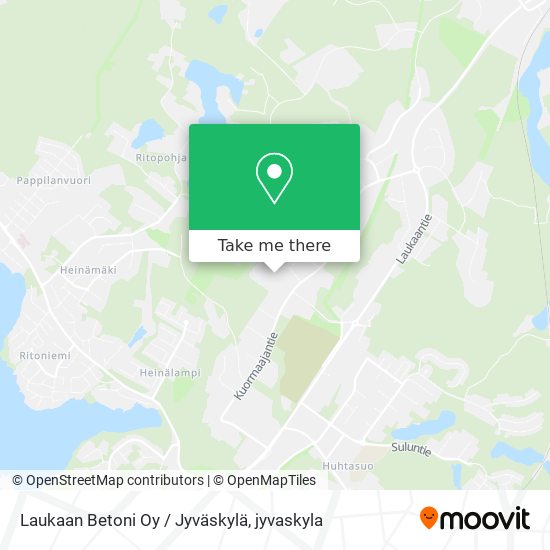 Laukaan Betoni Oy / Jyväskylä map