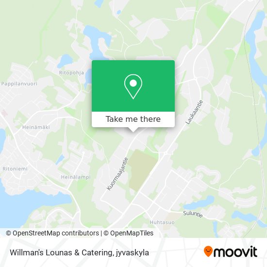 Willman's Lounas & Catering map