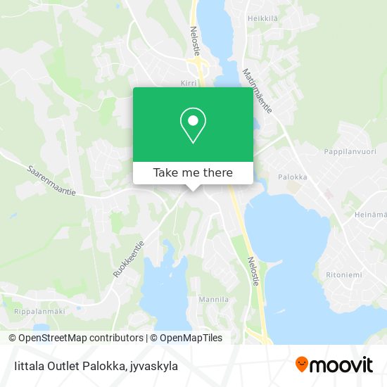 Iittala Outlet Palokka map