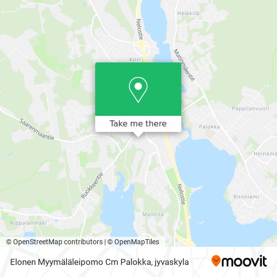 Elonen Myymäläleipomo Cm Palokka map