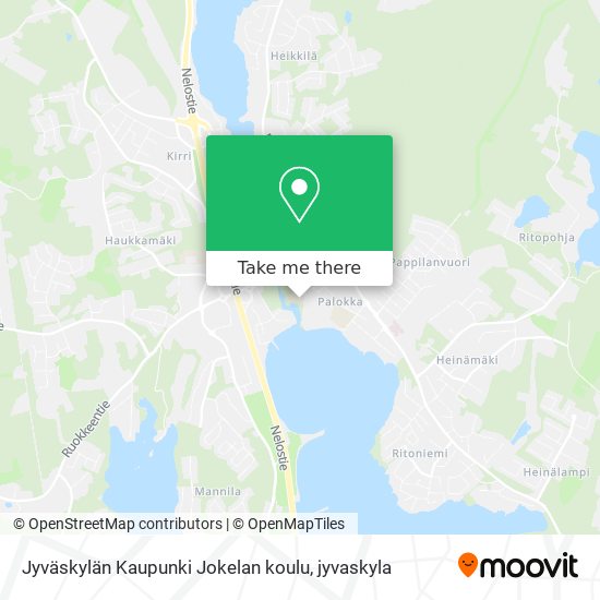 Jyväskylän Kaupunki Jokelan koulu map