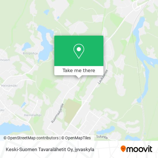 How to get to Keski-Suomen Tavaralähetit Oy in Jyväskylä by Bus?