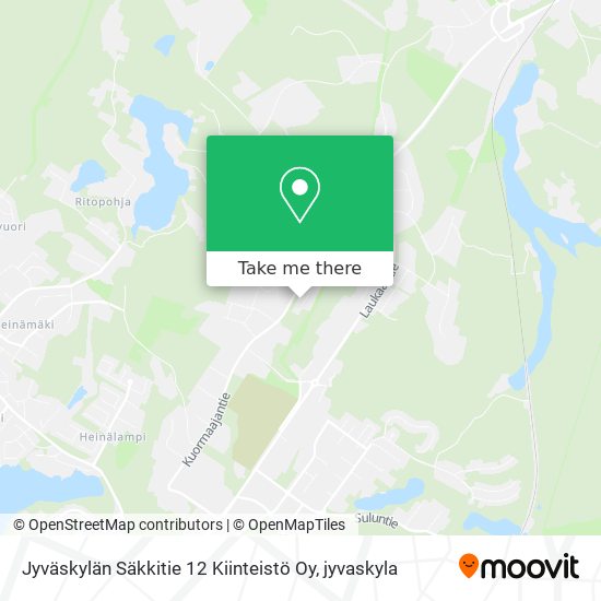 Jyväskylän Säkkitie 12 Kiinteistö Oy map