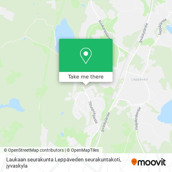 Laukaan seurakunta Leppäveden seurakuntakoti map