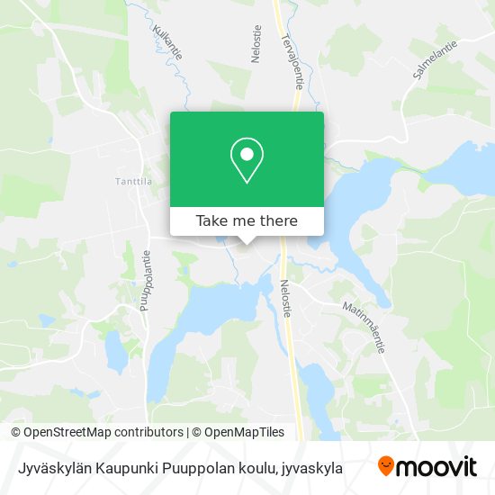 Jyväskylän Kaupunki Puuppolan koulu map