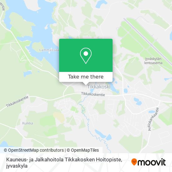 Kauneus- ja Jalkahoitola Tikkakosken Hoitopiste map