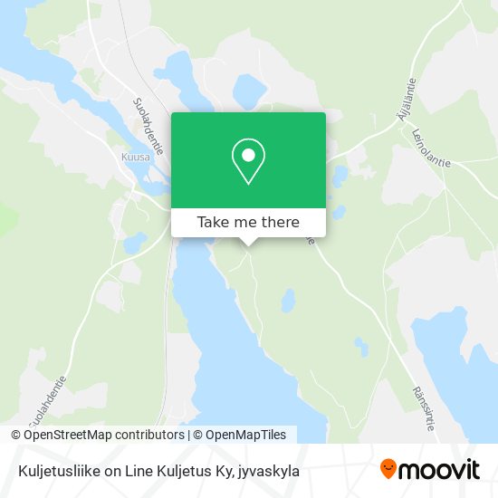 Kuljetusliike on Line Kuljetus Ky map