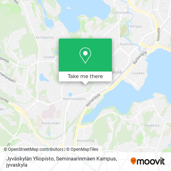 Jyväskylän Yliopisto, Seminaarinmäen Kampus map