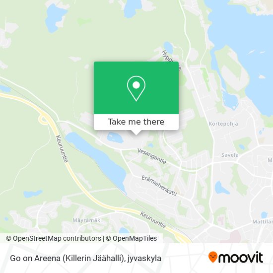 Go on Areena (Killerin Jäähalli) map