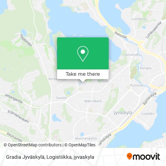 Gradia Jyväskylä, Logistiikka map
