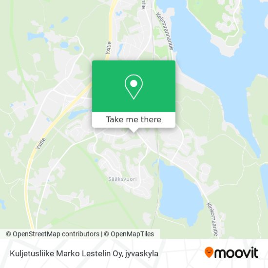 Kuljetusliike Marko Lestelin Oy map
