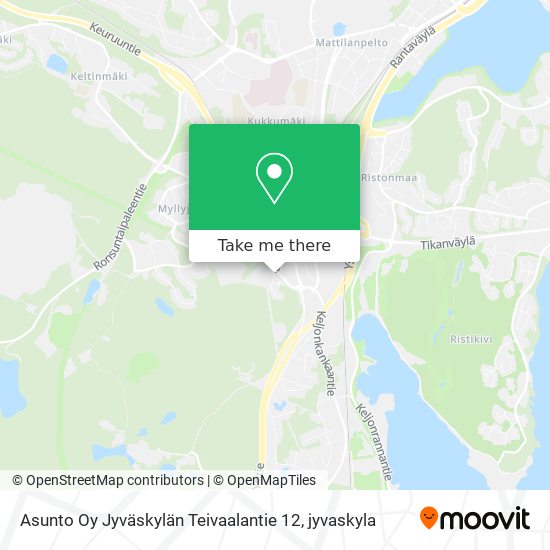 Asunto Oy Jyväskylän Teivaalantie 12 map
