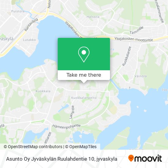 Asunto Oy Jyväskylän Ruulahdentie 10 map