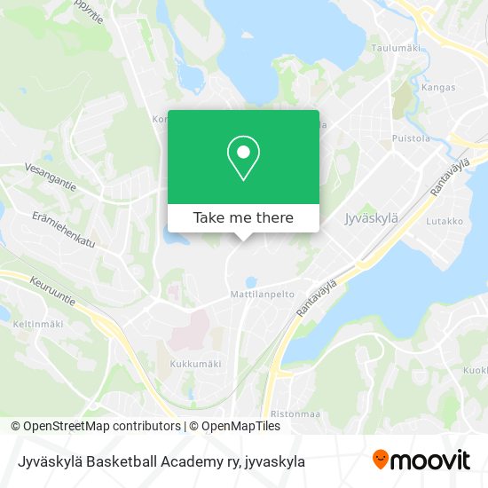Jyväskylä Basketball Academy ry map