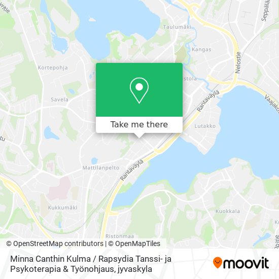 Minna Canthin Kulma / Rapsydia Tanssi- ja Psykoterapia & Työnohjaus map