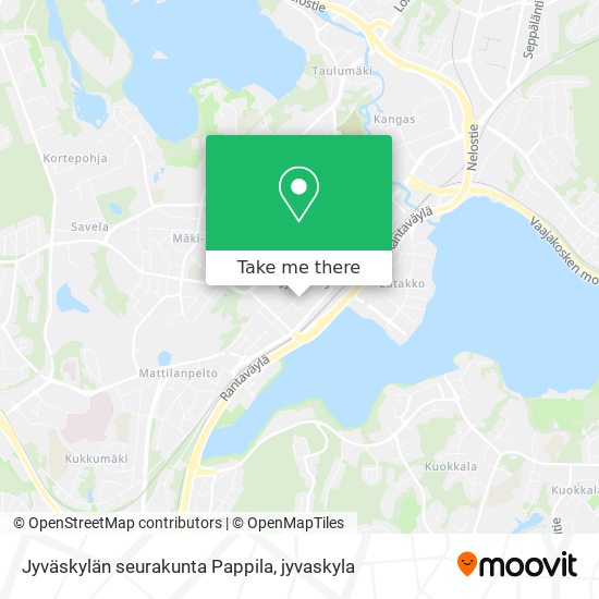 Jyväskylän seurakunta Pappila map