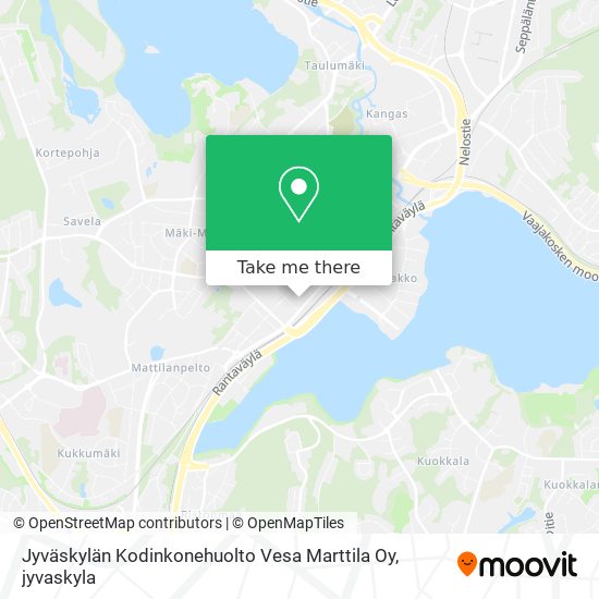 Jyväskylän Kodinkonehuolto Vesa Marttila Oy map