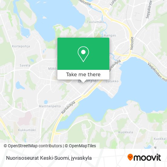 Nuorisoseurat Keski-Suomi map