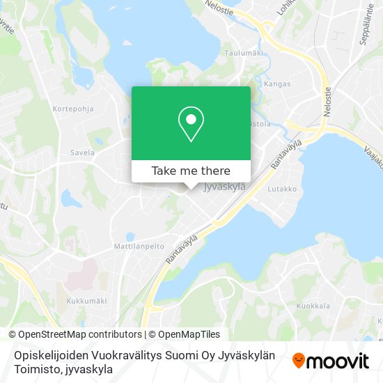 Opiskelijoiden Vuokravälitys Suomi Oy Jyväskylän Toimisto map