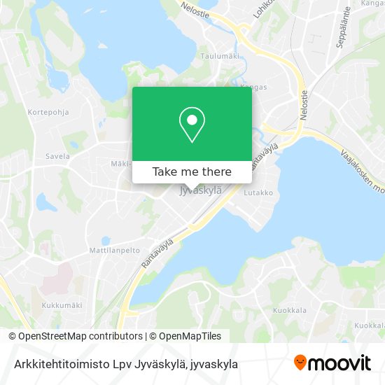Arkkitehtitoimisto Lpv Jyväskylä map