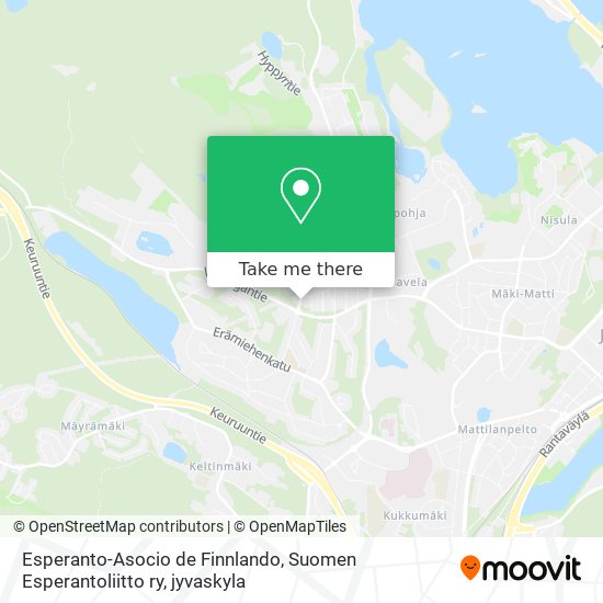 Esperanto-Asocio de Finnlando, Suomen Esperantoliitto ry map