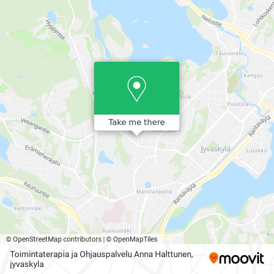 Toimintaterapia ja Ohjauspalvelu Anna Halttunen map