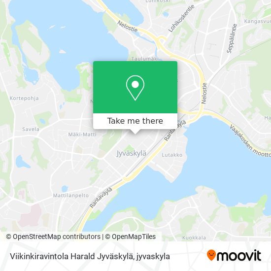 Viikinkiravintola Harald Jyväskylä map