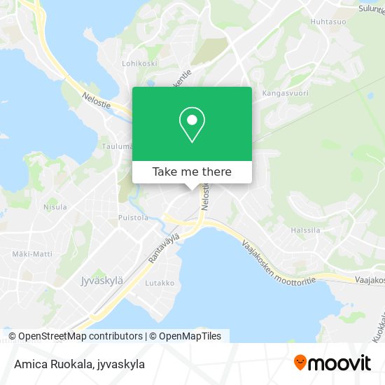 Amica Ruokala map