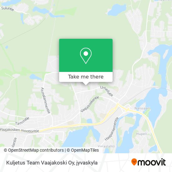 Kuljetus Team Vaajakoski Oy map