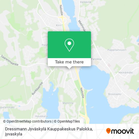 Dressmann Jyväskylä Kauppakeskus Palokka map