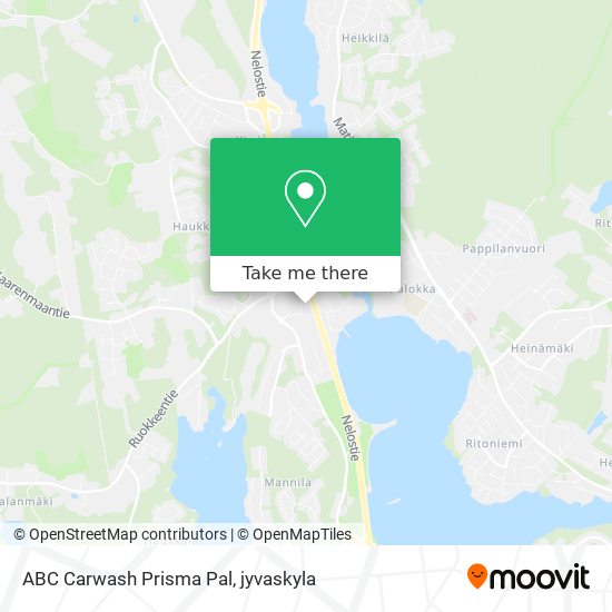ABC Carwash Prisma Pal map