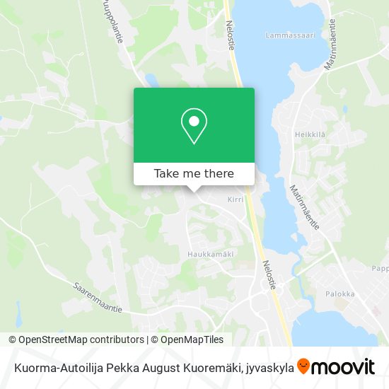Kuorma-Autoilija Pekka August Kuoremäki map