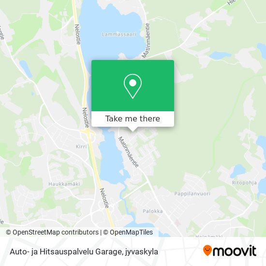 Auto- ja Hitsauspalvelu Garage map