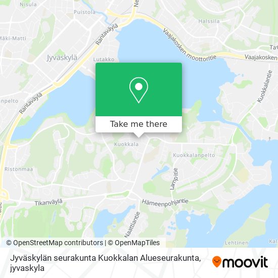 Jyväskylän seurakunta Kuokkalan Alueseurakunta map